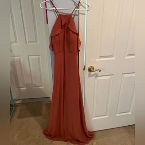 BIRD GREY- Bridesmaid Terracotta dress size small